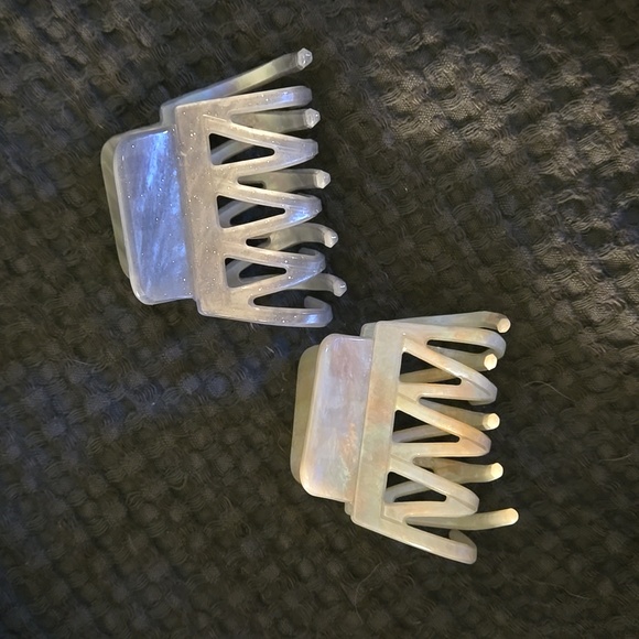Anthropologie Hair Clips Glitter Set of 2 - Picture 1 of 3